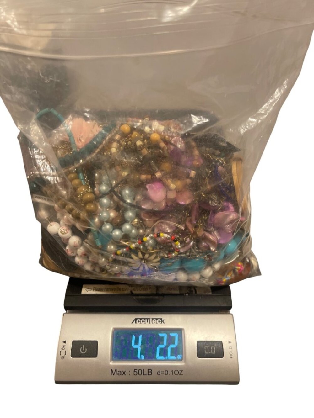 4 lbs 2 oz Craft Jewelry Lot Rhinestones Chains Beaded Repair Repurpose Resell